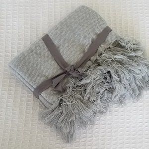 *Last Chance - donating in 1 week* NWOT West Elm Grey Cozy Blanket